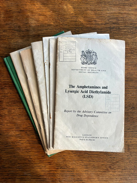 British Government Drug Reports x 7 (1965-1970) HMSO