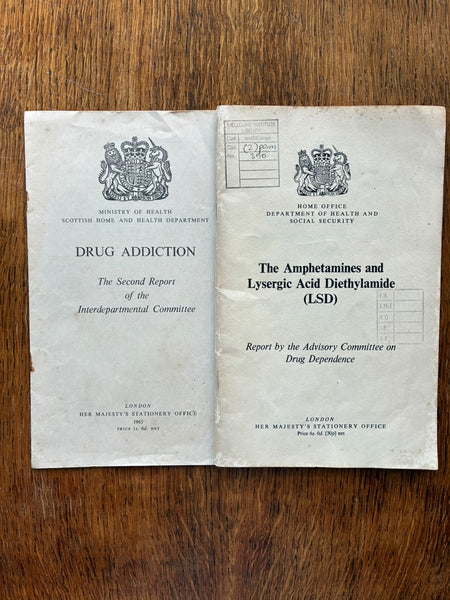 British Government Drug Reports x 7 (1965-1970) HMSO