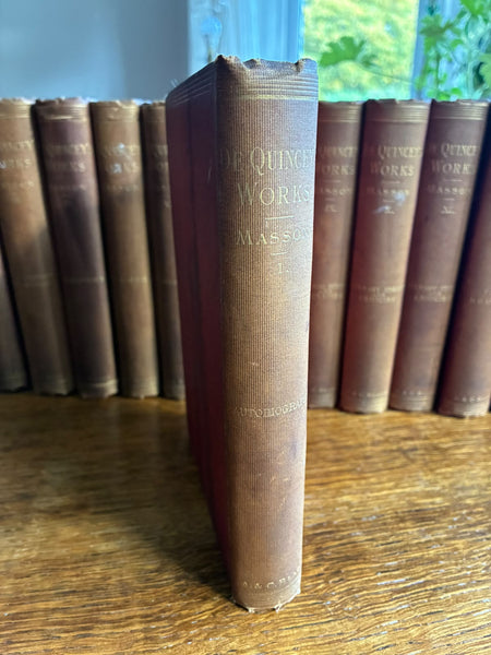 Collected Writings of Thomas De Quincey: New & Enlarged Edition, 14 Vols. (1889-1890)