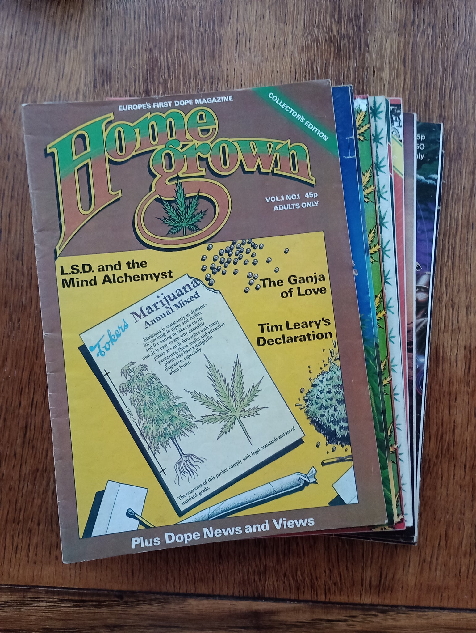 Home Grown magazine (1977-1981) Complete run: 10 issues